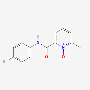 2-Pyridinecarboxamide, N-(4-bromophenyl)-6-methyl-, 1-oxide