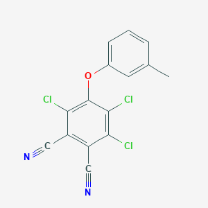 3,4,6-Trichloro-5-(3-methylphenoxy)benzene-1,2-dicarbonitrile