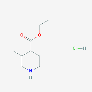 molecular formula C9H18ClNO2 B1463698 Ethyl 3-methylpiperidine-4-carboxylate hydrochloride CAS No. 1159822-87-3