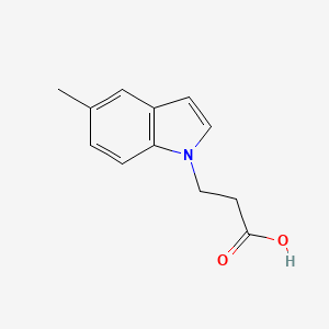 molecular formula C12H13NO2 B1463701 3-(5-甲基-1H-吲哚-1-基)丙酸 CAS No. 18108-86-6