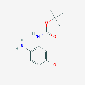 molecular formula C12H18N2O3 B1463702 tert-Butyl (2-amino-5-methoxyphenyl)carbamate CAS No. 362670-09-5