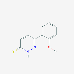 molecular formula C11H10N2OS B1463703 6-(2-Methoxyphenyl)pyridazine-3-thiol CAS No. 1226144-20-2