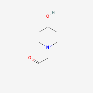 molecular formula C8H15NO2 B1463712 1-(4-Hydroxypiperidin-1-yl)propan-2-one CAS No. 910108-93-9