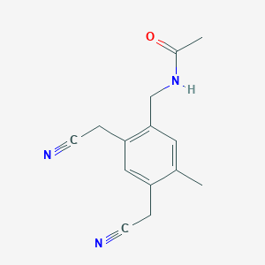 N-[[2,4-Bis(cyanomethyl)-5-methyl-phenyl]methyl]acetamide