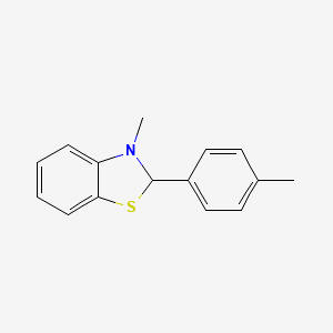 Benzothiazole, 2,3-dihydro-3-methyl-2-(4-methylphenyl)-