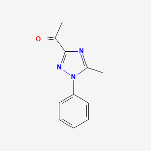 molecular formula C11H11N3O B1463717 1-(5-Methyl-1-phenyl-1H-1,2,4-triazol-3-yl)ethanone CAS No. 92289-44-6