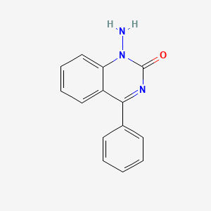 2(1H)-Quinazolinone, 1-amino-4-phenyl-