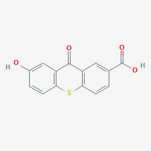 9H-Thioxanthene-2-carboxylic acid, 7-hydroxy-9-oxo-