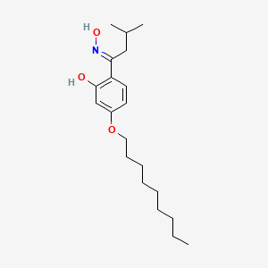 2-[(E)-N-hydroxy-C-(2-methylpropyl)carbonimidoyl]-5-nonoxyphenol