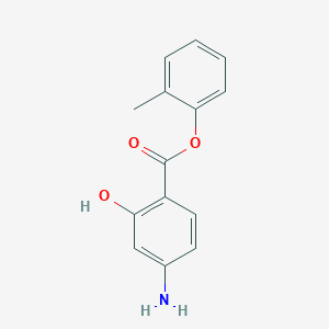 molecular formula C14H13NO3 B14637231 2-Methylphenyl 4-amino-2-hydroxybenzoate CAS No. 56356-13-9