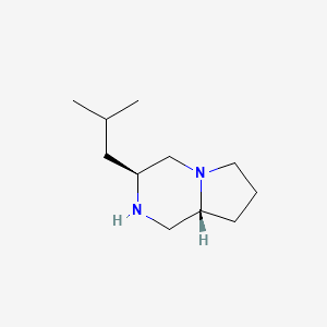 molecular formula C11H22N2 B1463731 (3S,8aR)-3-Isobutyloctahydropyrrolo[1,2-a]pyrazine CAS No. 1932552-67-4