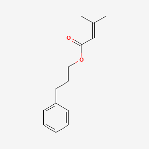 2-Butenoic acid, 3-methyl-, 3-phenylpropyl ester