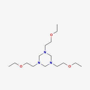 molecular formula C15H33N3O3 B14637342 1,3,5-Tris(2-ethoxyethyl)-1,3,5-triazinane CAS No. 52183-63-8