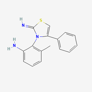 2-(2-Imino-4-phenyl-1,3-thiazol-3(2H)-yl)-3-methylaniline