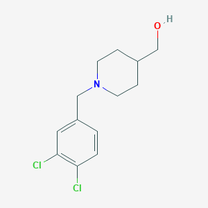 molecular formula C13H17Cl2NO B1463738 [1-(3,4-Dichloro-benzyl)-piperidin-4-yl]-methanol CAS No. 1289386-03-3
