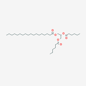 2,3-Bis(hexanoyloxy)propyl octadecanoate