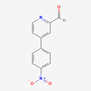 2-Pyridinecarboxaldehyde, 4-(4-nitrophenyl)-