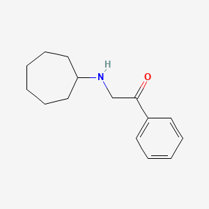 molecular formula C15H21NO B1463742 2-(Cycloheptylamino)-1-phenylethanone CAS No. 1267157-81-2