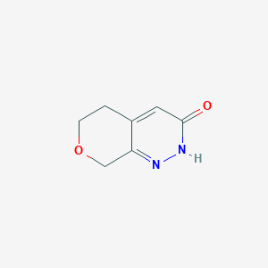 molecular formula C7H8N2O2 B1463744 2,5,6,8-tetrahydro-3H-pyrano[3,4-c]pyridazin-3-one CAS No. 1225137-72-3