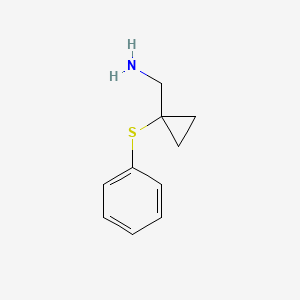molecular formula C10H13NS B1463745 [1-(Phenylsulfanyl)cyclopropyl]methanamine CAS No. 1311314-26-7