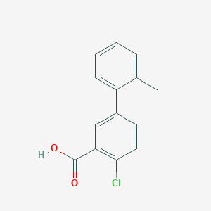 molecular formula C14H11ClO2 B1463757 2-氯-5-(2-甲基苯基)苯甲酸 CAS No. 1184525-11-8