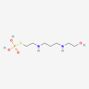 Phosphorothioic acid, S-(2-(3-(2-hydroxyethylamino)propylamino)ethyl) ester