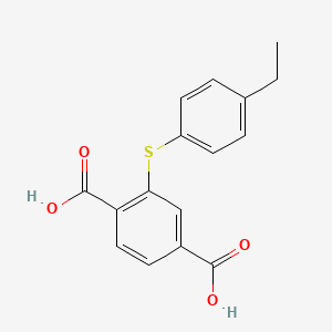 1,4-Benzenedicarboxylic acid, 2-[(4-ethylphenyl)thio]-