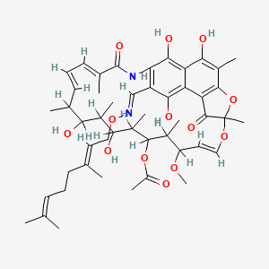 3-Formylrifamycin SV O-geranyloxime