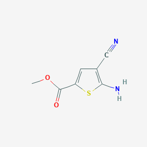 molecular formula C7H6N2O2S B1463771 Methyl 5-amino-4-cyanothiophene-2-carboxylate CAS No. 98257-18-2