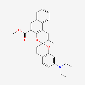 Methyl 7-(diethylamino)-2'-methylspiro(2H-1-benzopyran-2,3'-(3H)naphtho(2,1-b)pyran)-5'-carboxylate