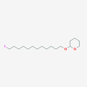 molecular formula C17H33IO2 B14637763 2-[(12-Iodododecyl)oxy]oxane CAS No. 55833-20-0