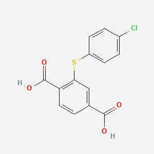 1,4-Benzenedicarboxylic acid, 2-[(4-chlorophenyl)thio]-