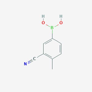 molecular formula C8H8BNO2 B1463782 3-氰基-4-甲基苯硼酸 CAS No. 911210-49-6