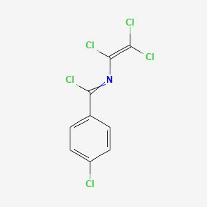 4-Chloro-N-(trichloroethenyl)benzene-1-carboximidoyl chloride