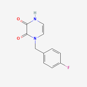molecular formula C11H9FN2O2 B1463784 1-(4-Fluorobenzyl)-1,4-dihydropyrazine-2,3-dione CAS No. 1031557-43-3