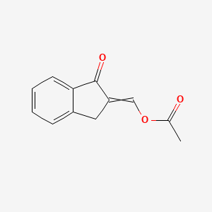 (1-Oxo-1,3-dihydro-2H-inden-2-ylidene)methyl acetate