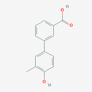 molecular formula C14H12O3 B1463789 4-(3-Carboxyphenyl)-2-methylphenol CAS No. 1261976-44-6
