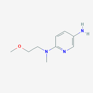 molecular formula C9H15N3O B1463792 N2-(2-methoxyethyl)-N2-methylpyridine-2,5-diamine CAS No. 939376-46-2
