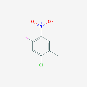 molecular formula C7H5ClINO2 B1463796 1-Chloro-5-iodo-2-methyl-4-nitrobenzene CAS No. 859794-01-7