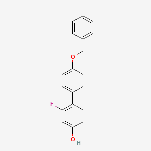 molecular formula C19H15FO2 B1463797 4-(4-苄氧基苯基)-3-氟苯酚 CAS No. 1261982-07-3