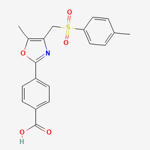 B1463801 4-(5-Methyl-4-{[(4-methylphenyl)sulfonyl]methyl}-1,3-oxazol-2-yl)benzoic Acid CAS No. 1280693-17-5
