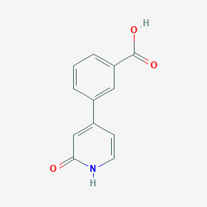 molecular formula C12H9NO3 B1463803 4-(3-Carboxyphenyl)-2-hydroxypyridine CAS No. 1261925-28-3