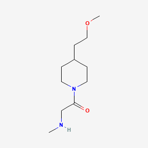 molecular formula C11H22N2O2 B1463814 1-[4-(2-Methoxyethyl)piperidino]-2-(methylamino)-1-ethanone CAS No. 1340785-30-9