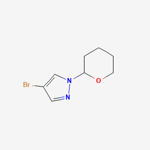 molecular formula C8H11BrN2O B1463816 4-Bromo-1-(tetrahydro-2H-pyran-2-YL)-1H-pyrazole CAS No. 82099-98-7