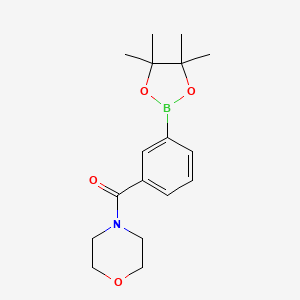 molecular formula C17H24BNO4 B1463817 吗啉代(3-(4,4,5,5-四甲基-1,3,2-二氧杂硼环-2-基)苯基)甲苯酮 CAS No. 1036991-25-9