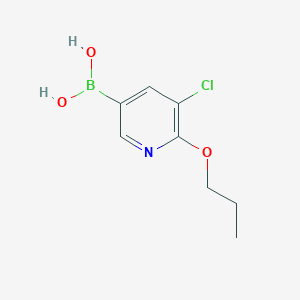 molecular formula C8H11BClNO3 B1463818 (5-Chloro-6-propoxypyridin-3-yl)boronic acid CAS No. 1150114-70-7