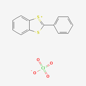 2-Phenyl-1,3-benzodithiol-1-ium perchlorate