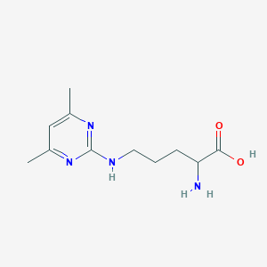 2-Amino-5-[(4,6-dimethylpyrimidin-2-yl)amino]pentanoic acid