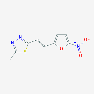 2-Methyl-5-[2-(5-nitrofuran-2-yl)ethenyl]-1,3,4-thiadiazole