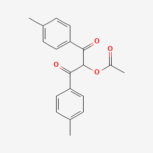 1,3-Bis(4-methylphenyl)-1,3-dioxopropan-2-yl acetate